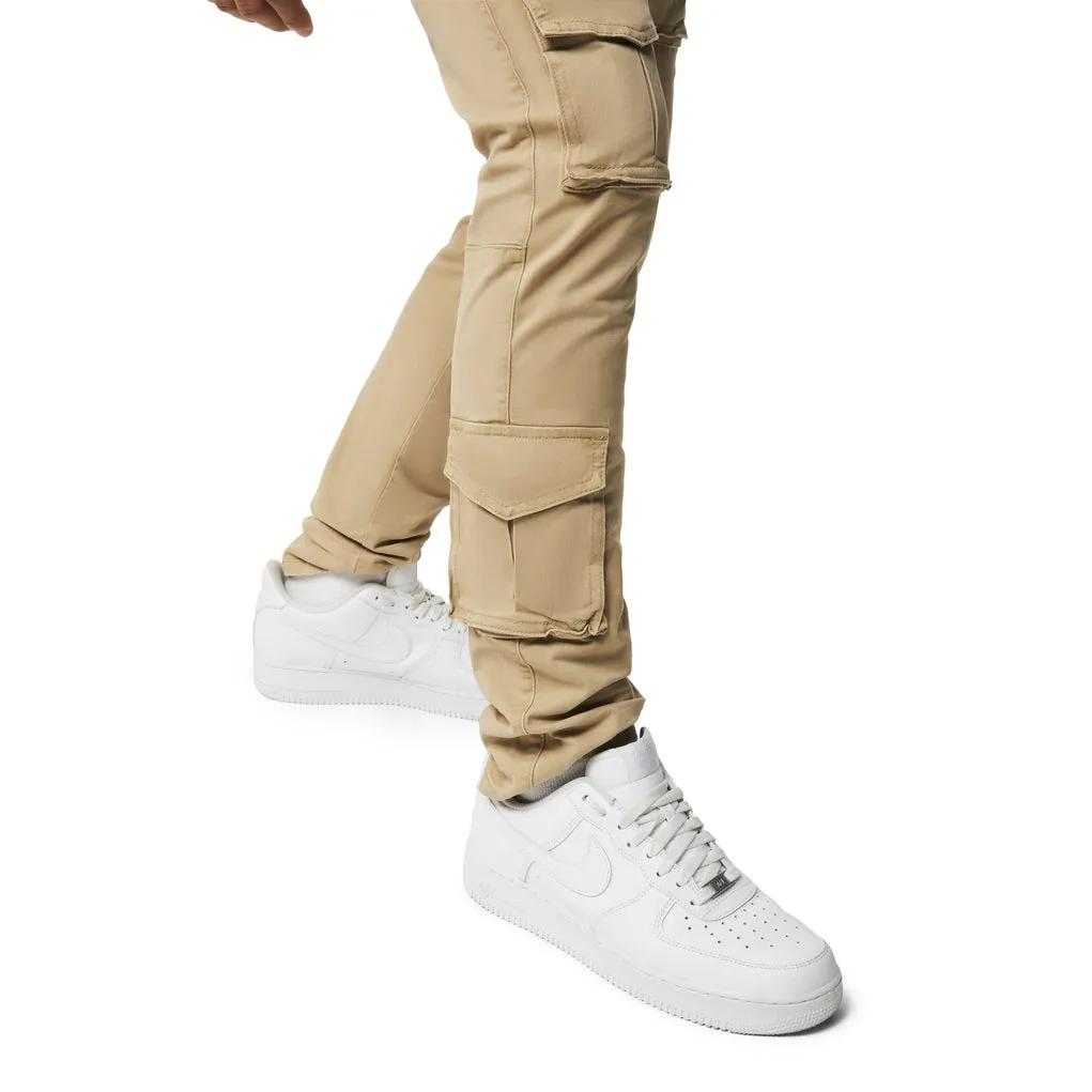 10 Pocket Slim Twill Pants - Khaki