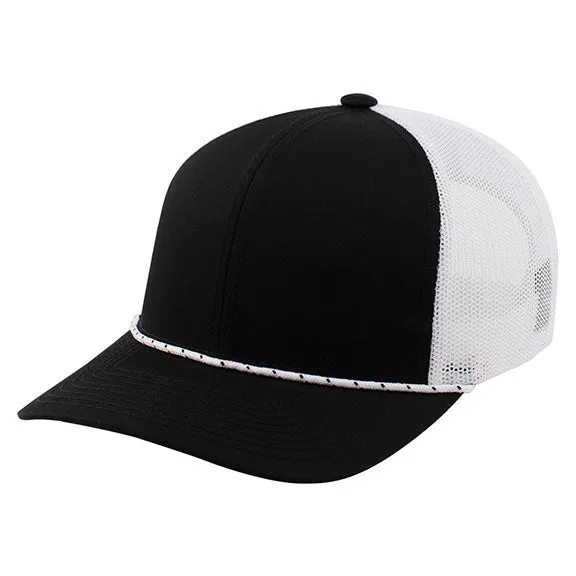 104BR - Pacific Headwear Trucker Snapback Braid Cap