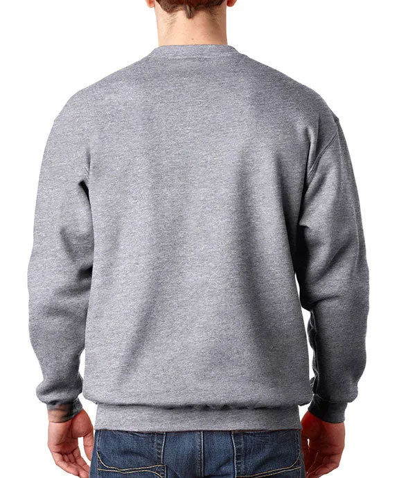 1102 - Bayside Adult Crew Neck Fleece Sweatshirt