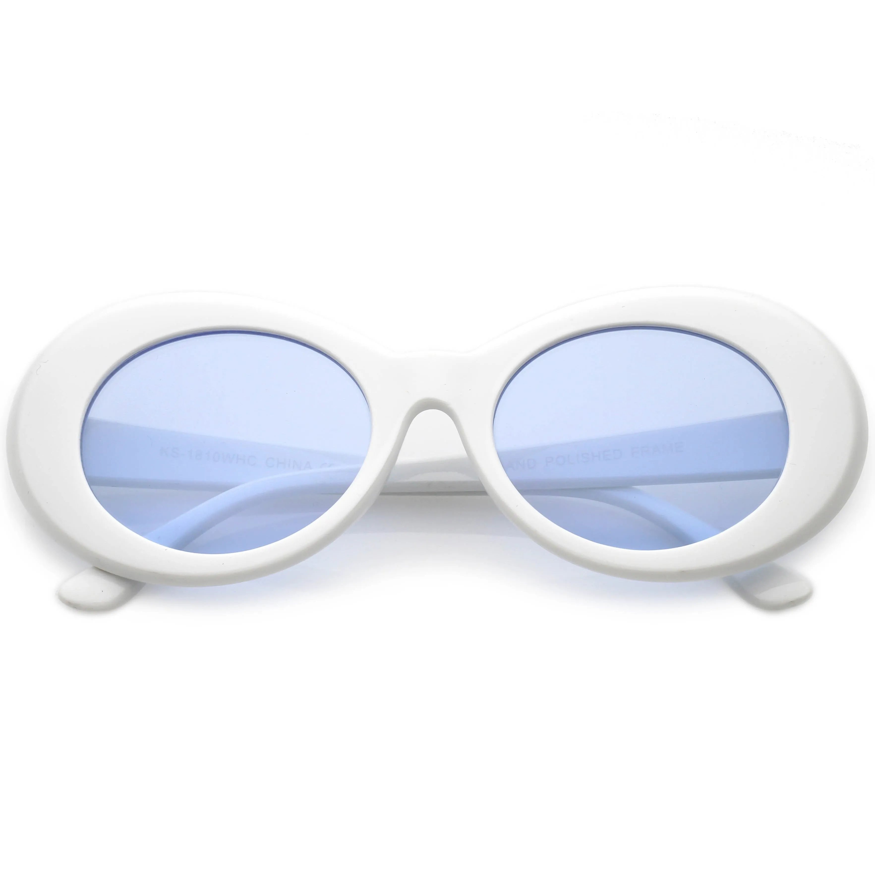 1990's Goggle Oval Colored Lens Sunglasses