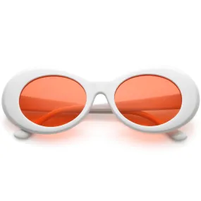 1990's Goggle Oval Colored Lens Sunglasses