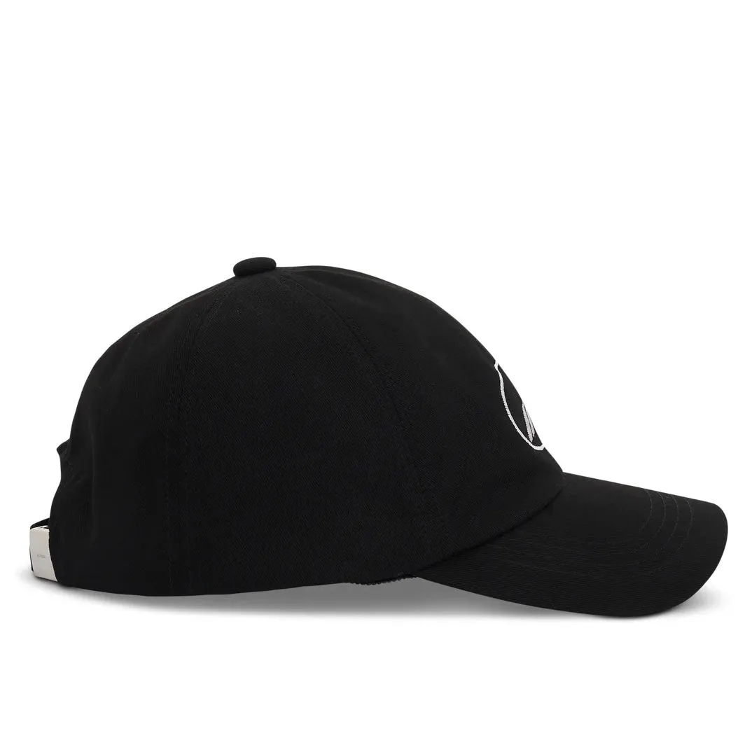 (40% Off) WE11DONE Classic Logo Embroidery Cap Black