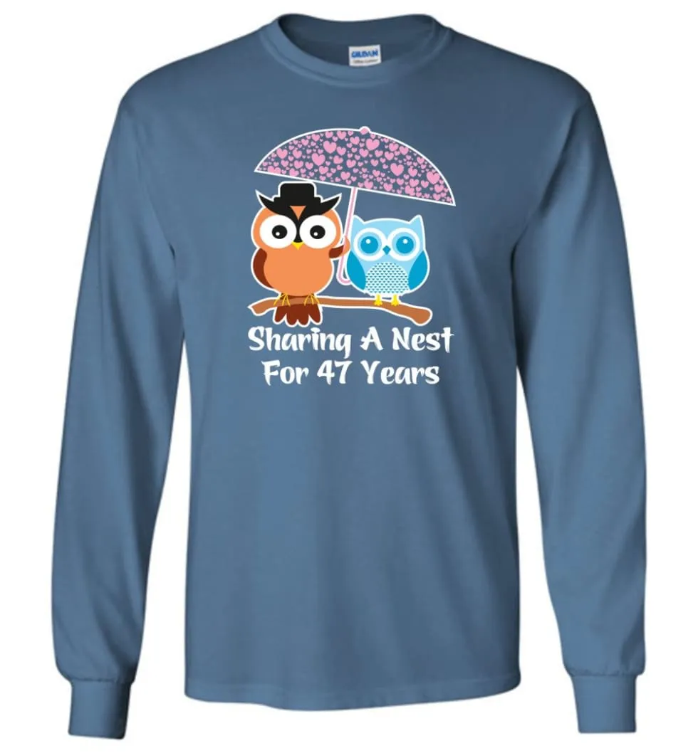 47 Years Wedding Anniversary Gifts Valentine's Day Long Sleeve T-Shirt