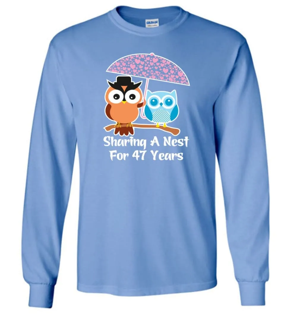 47 Years Wedding Anniversary Gifts Valentine's Day Long Sleeve T-Shirt