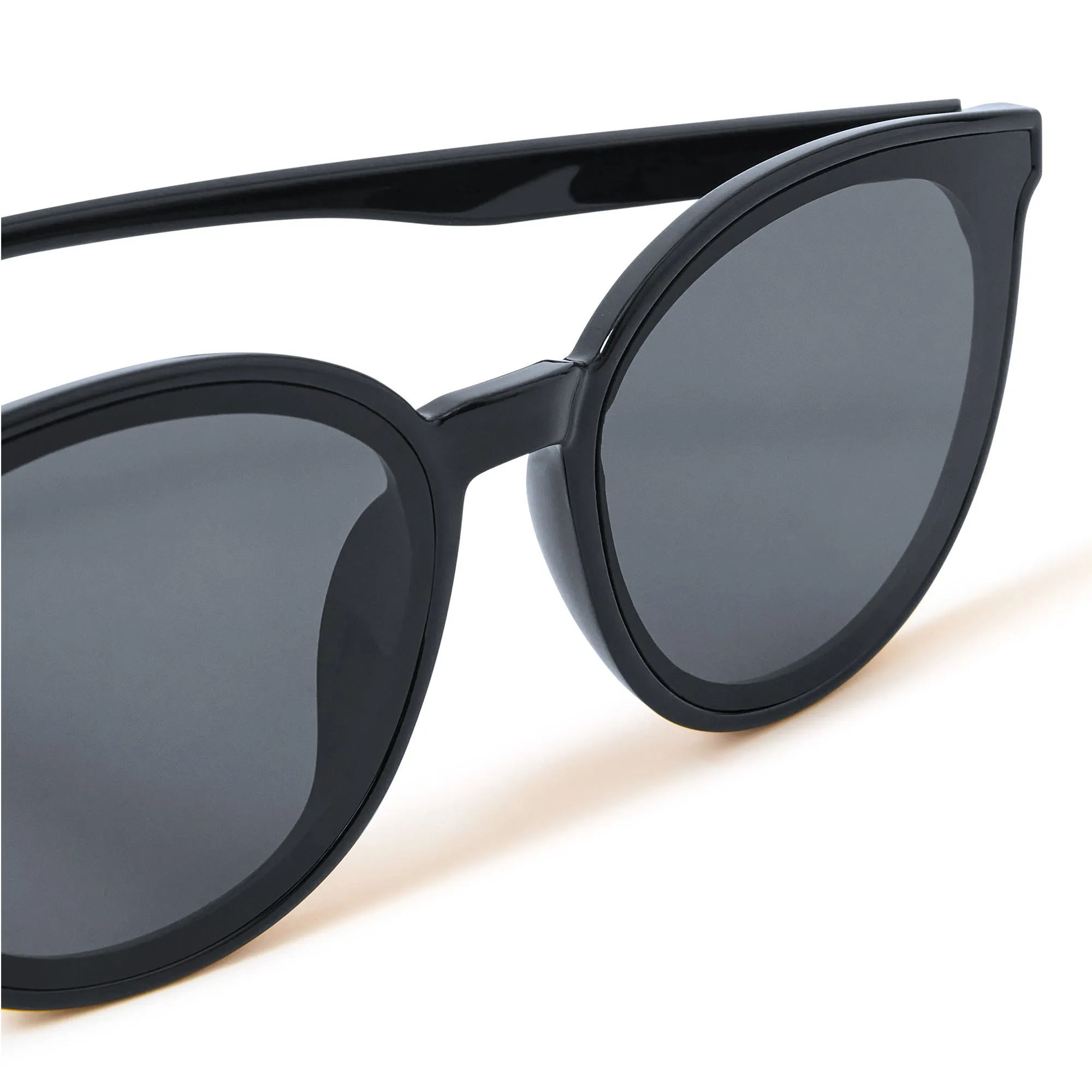 Accessorize London Women's Black Preppy Sunglasses