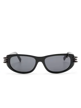 Anima Pierced Rectangle-Frame Sunglasses