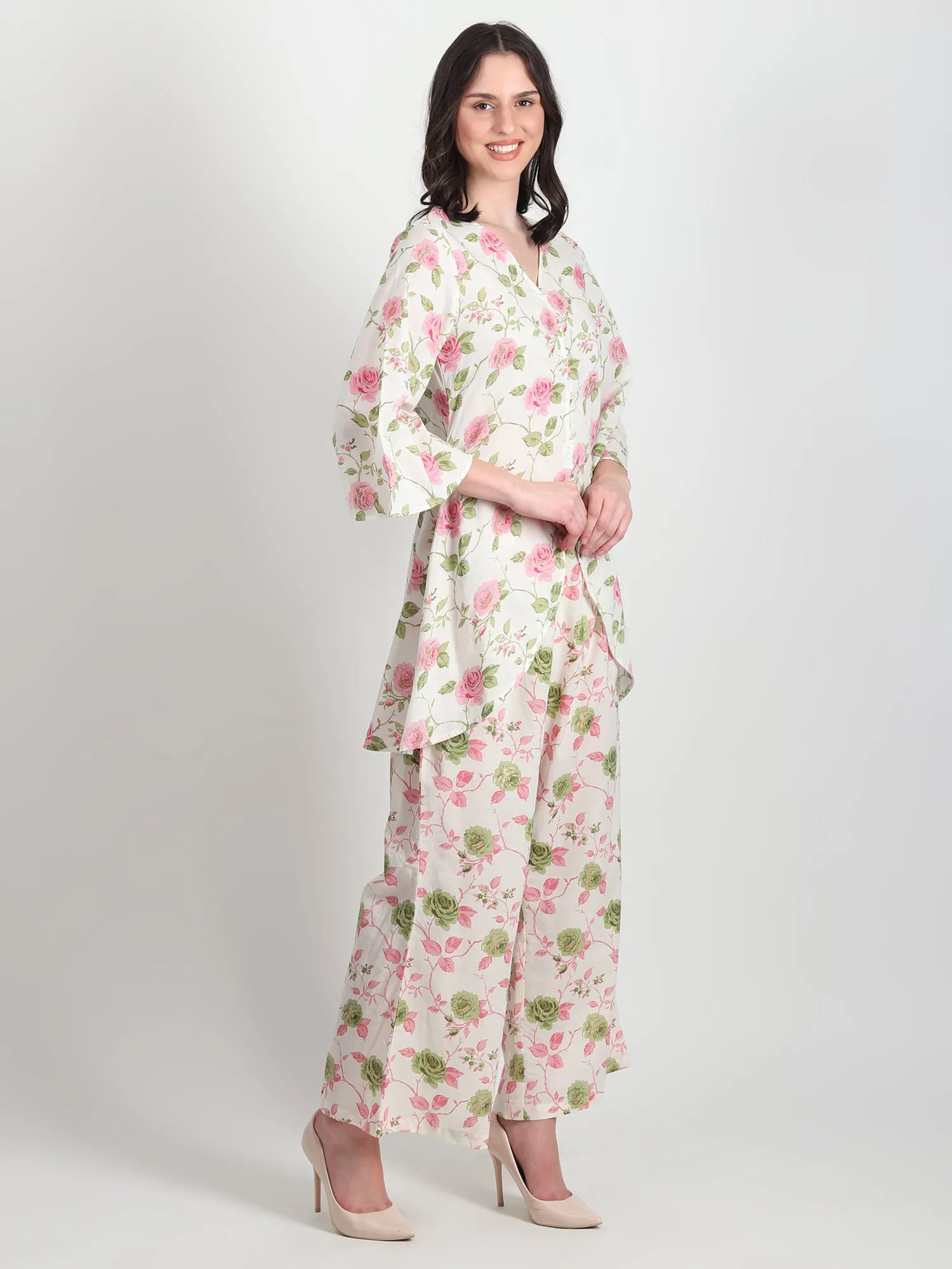 Arabella floral Printed Cotton Co-ord Set