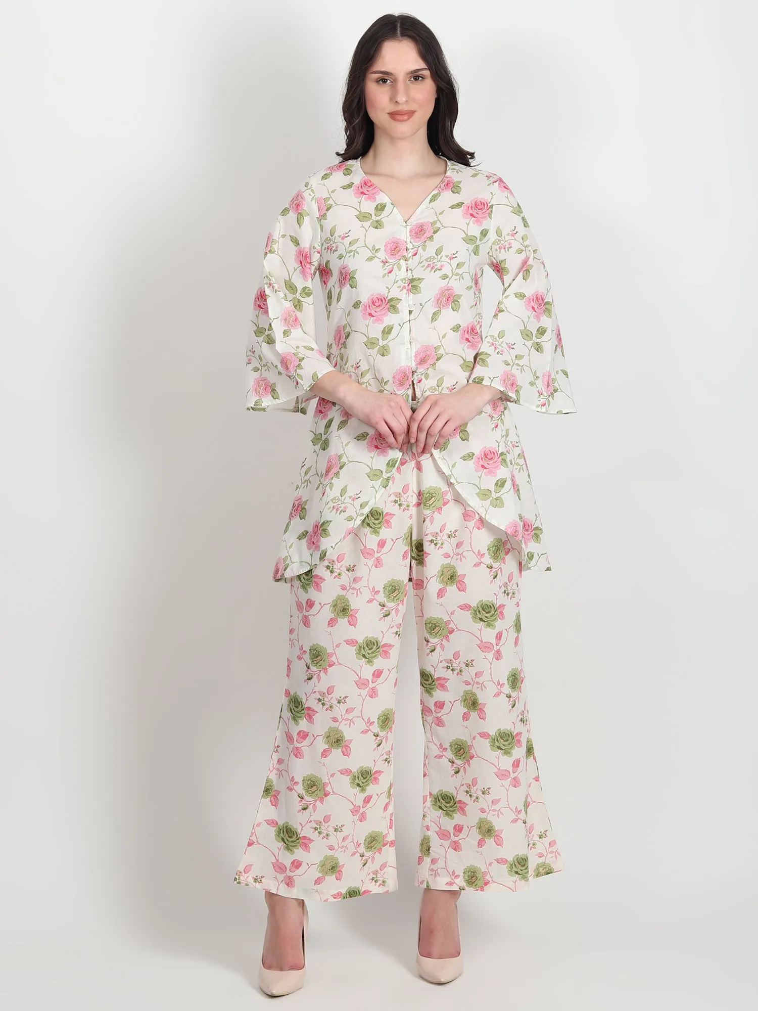 Arabella floral Printed Cotton Co-ord Set