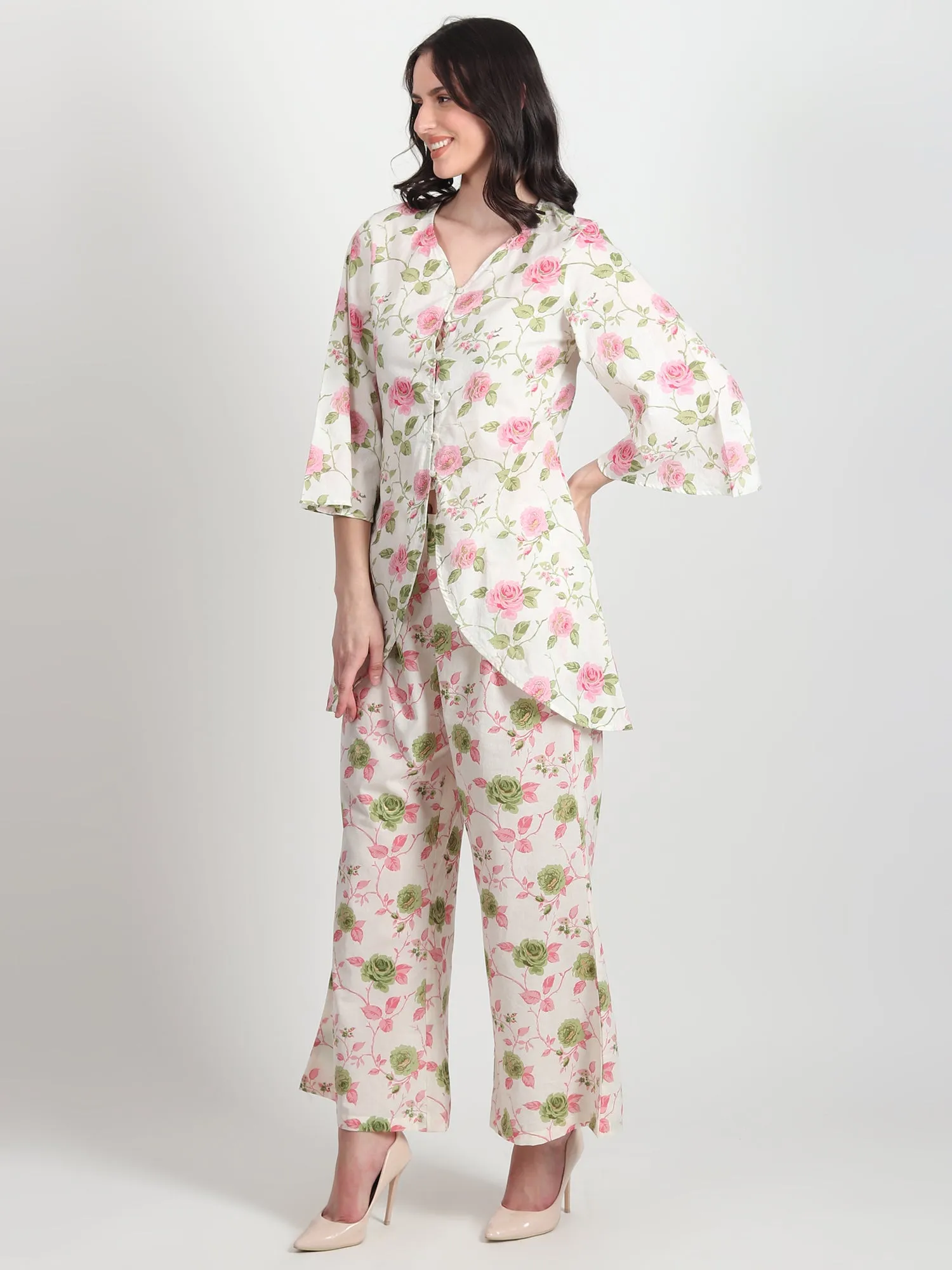 Arabella floral Printed Cotton Co-ord Set