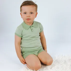 Artesania Granlei Boys Pistachio Shorts Set