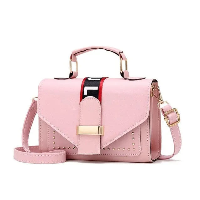 Bags For Women Solid Flap Fashion Messenger Bag Rivet Women Shoulder Bag