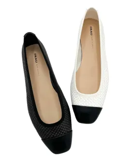 Ballerine raffia Frau