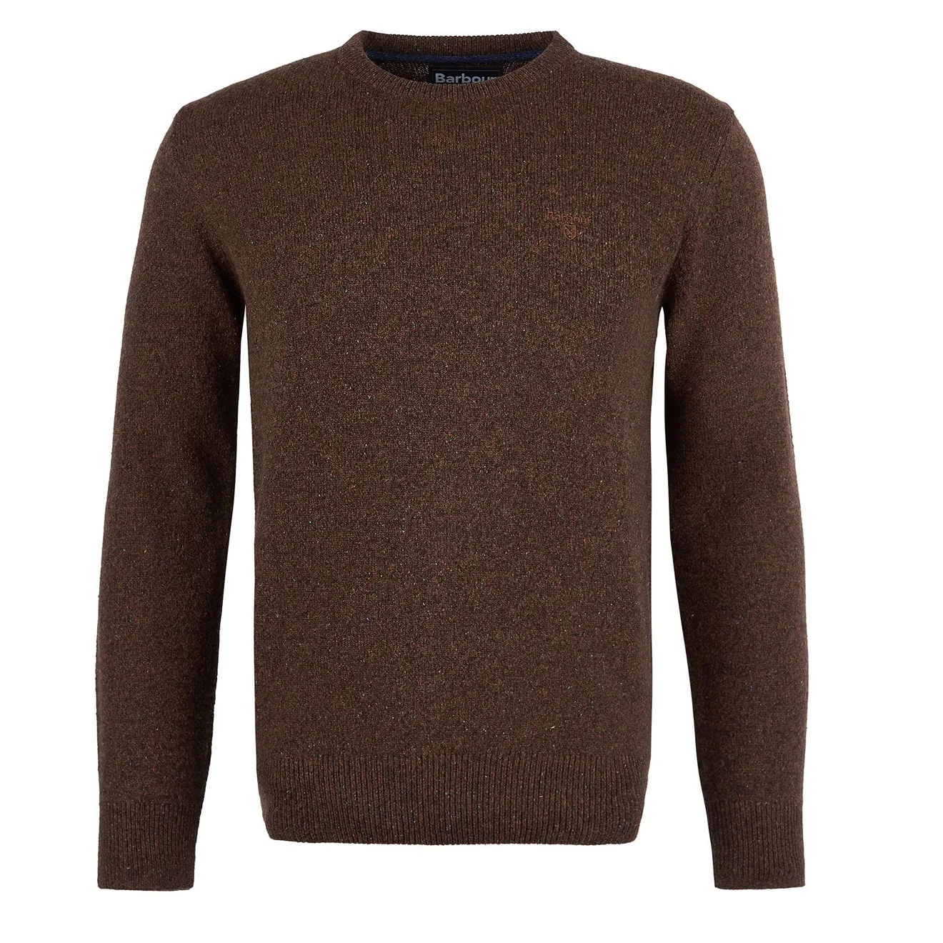 Barbour Essential Tisbury Crew Neck Jumper Dark Sand