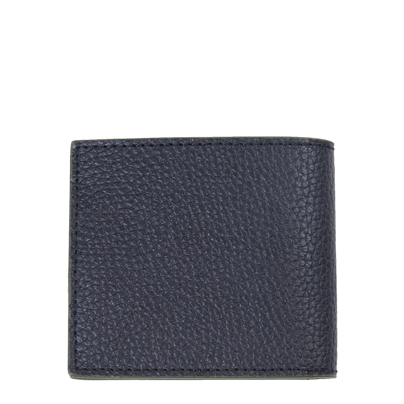 Barbour Grain Leather Billfold Wallet Black