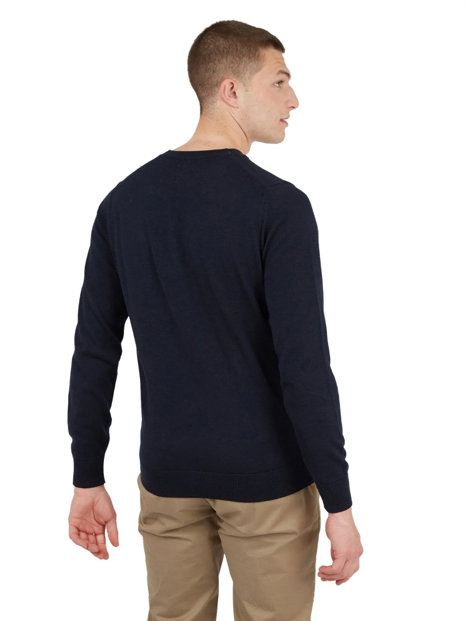 Ben Sherman Mens Signature Merino Crew Neck Jumper