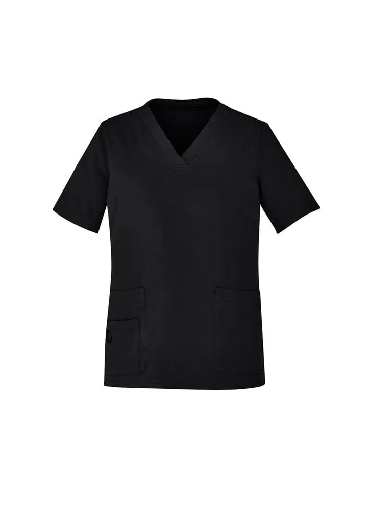 BizCare Avery Womens Easy fit V-Neck Scrub Top CST941LS