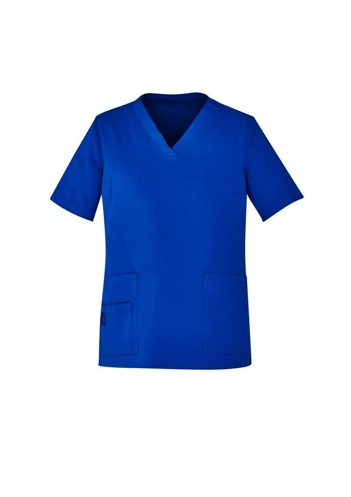 BizCare Avery Womens Easy fit V-Neck Scrub Top CST941LS