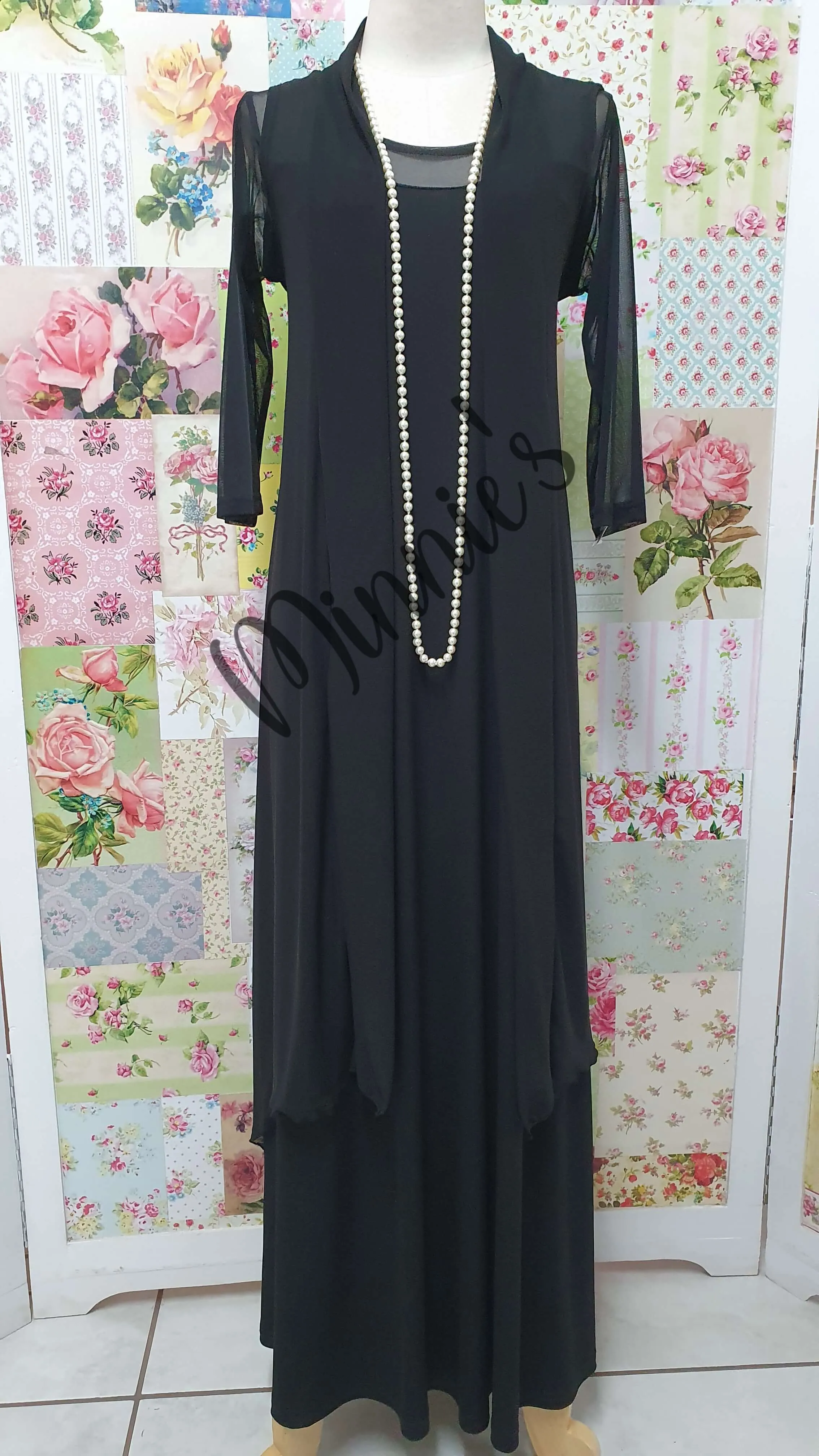 Black 2-Piece Dress CH0347