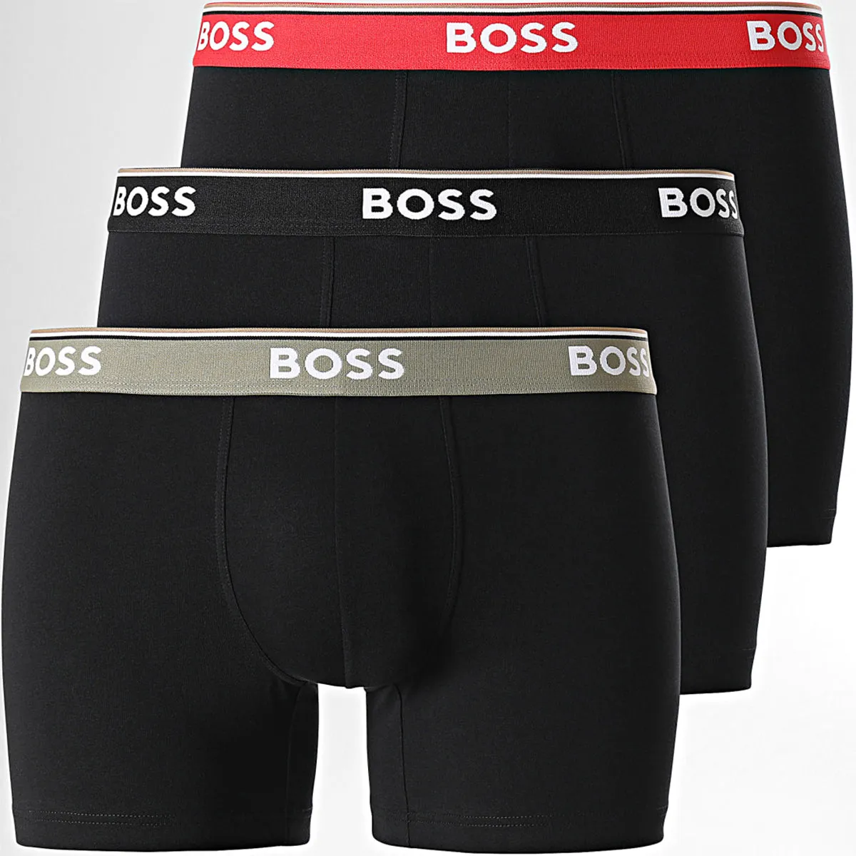 Boss Boxerbr 3 Pair Power In Black For Men