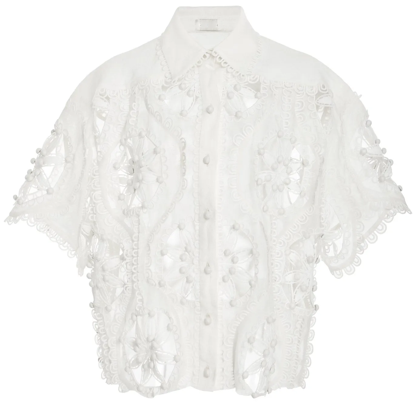 'Breeze' Doily Shirt - White or Black