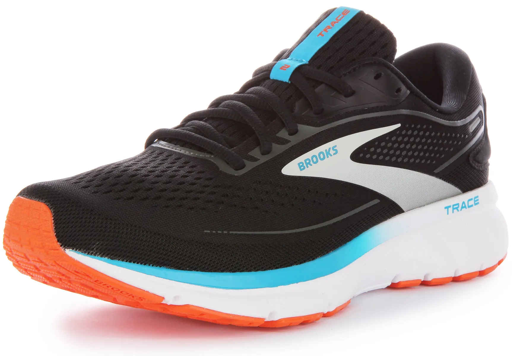 Brooks Trace 2 In Black Blue For Men