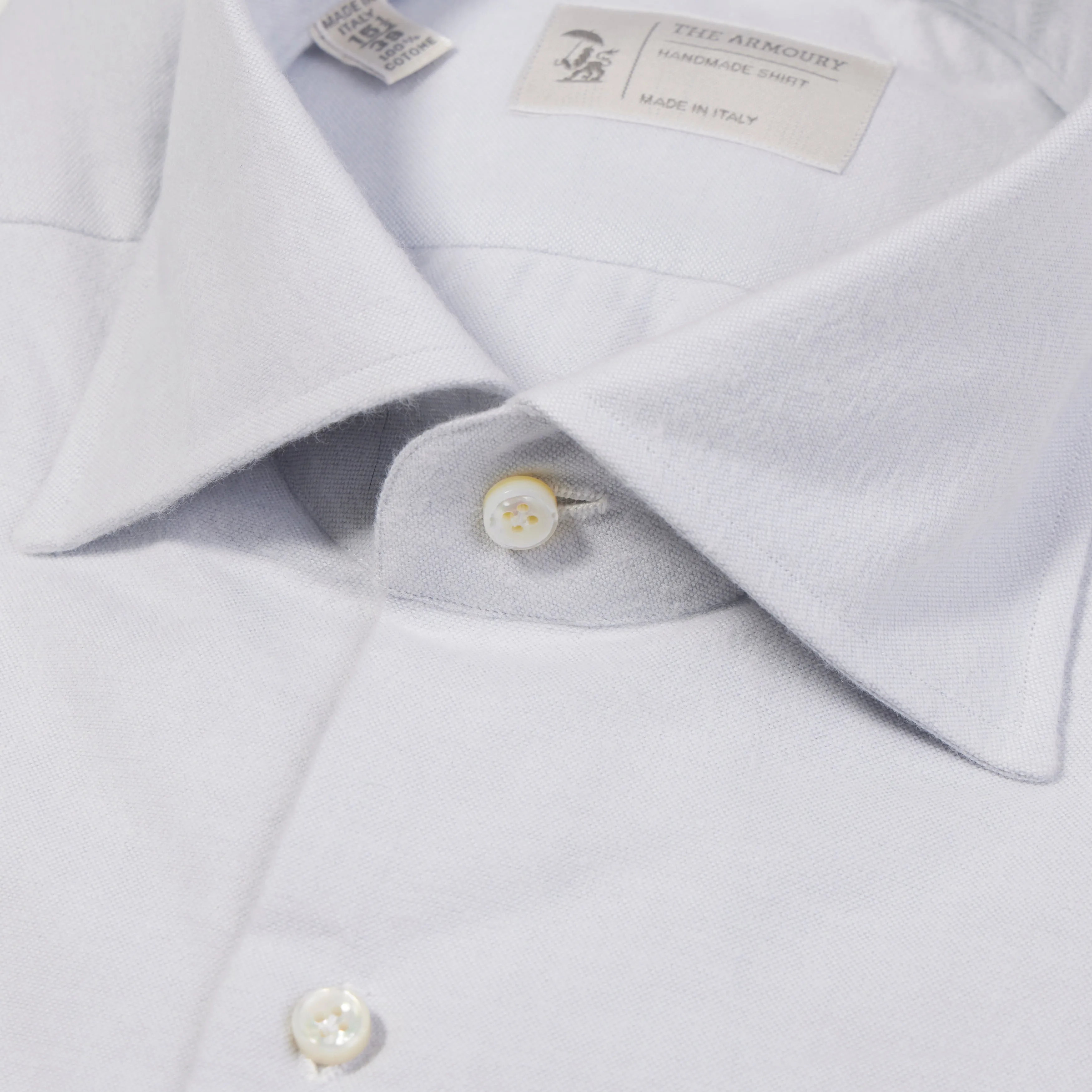 Brushed Cotton Oxford Spread Collar Shirt