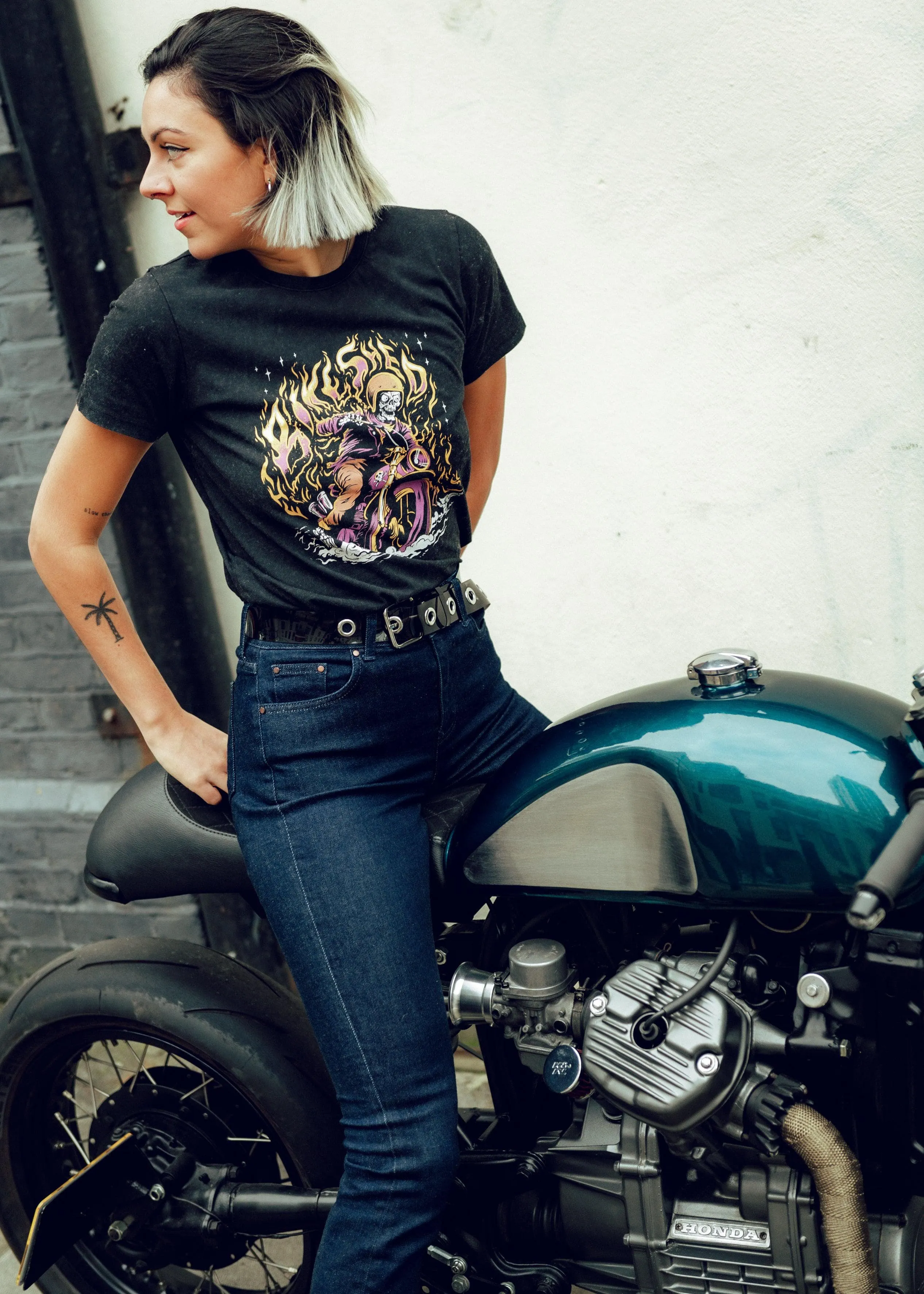 BSMC Women's Speed Demon T-Shirt - Washed Black