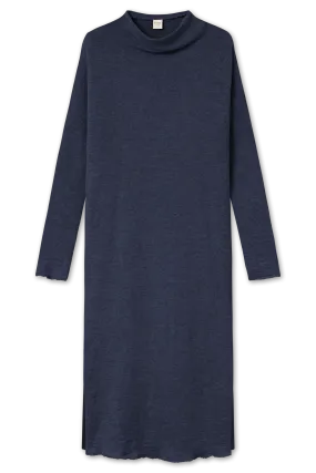 By Basics - Merino Wool Dress Midnight Blue