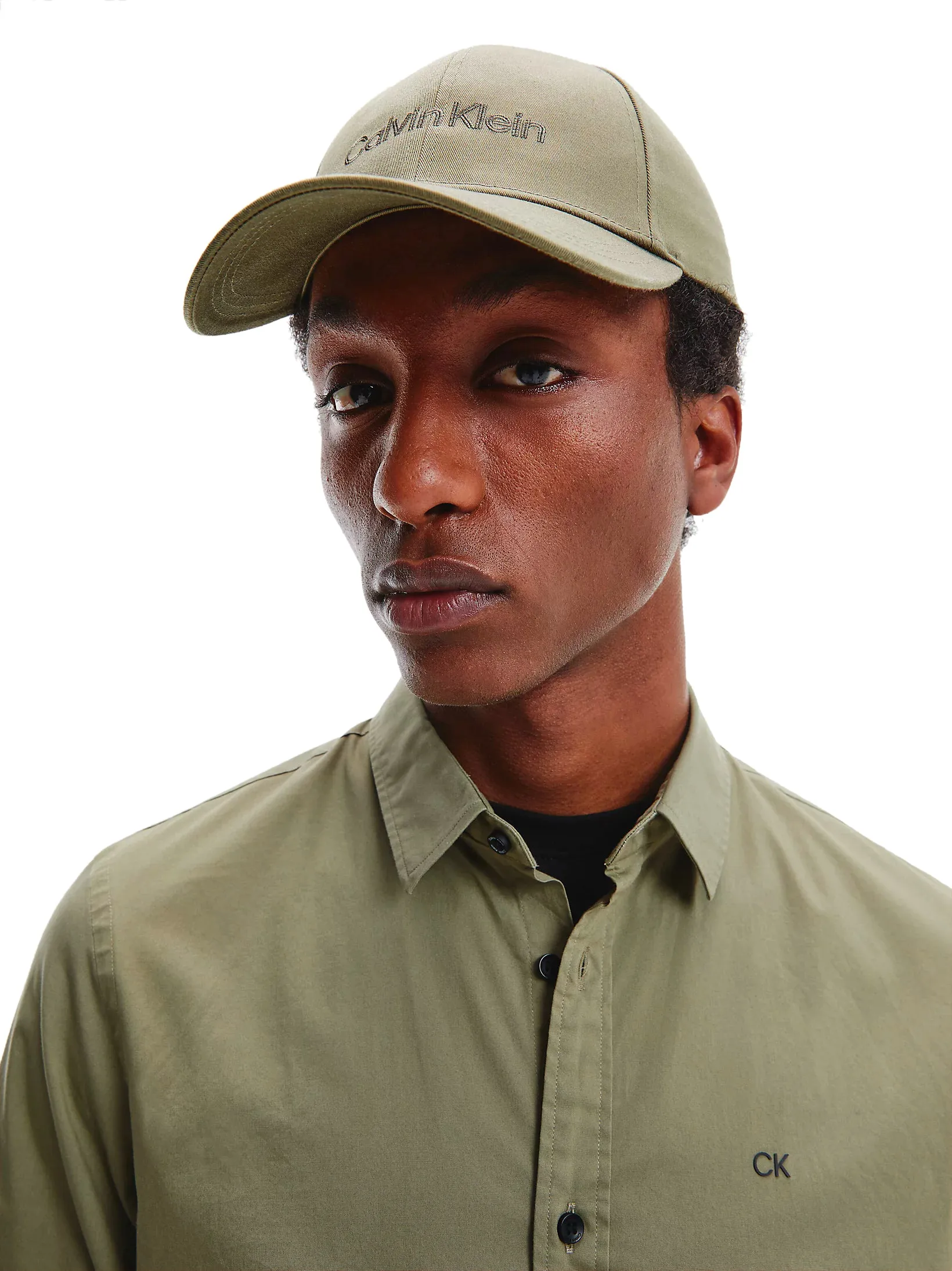 Calvin Klein Mens 'Double Line' Embroidered Baseball Cap