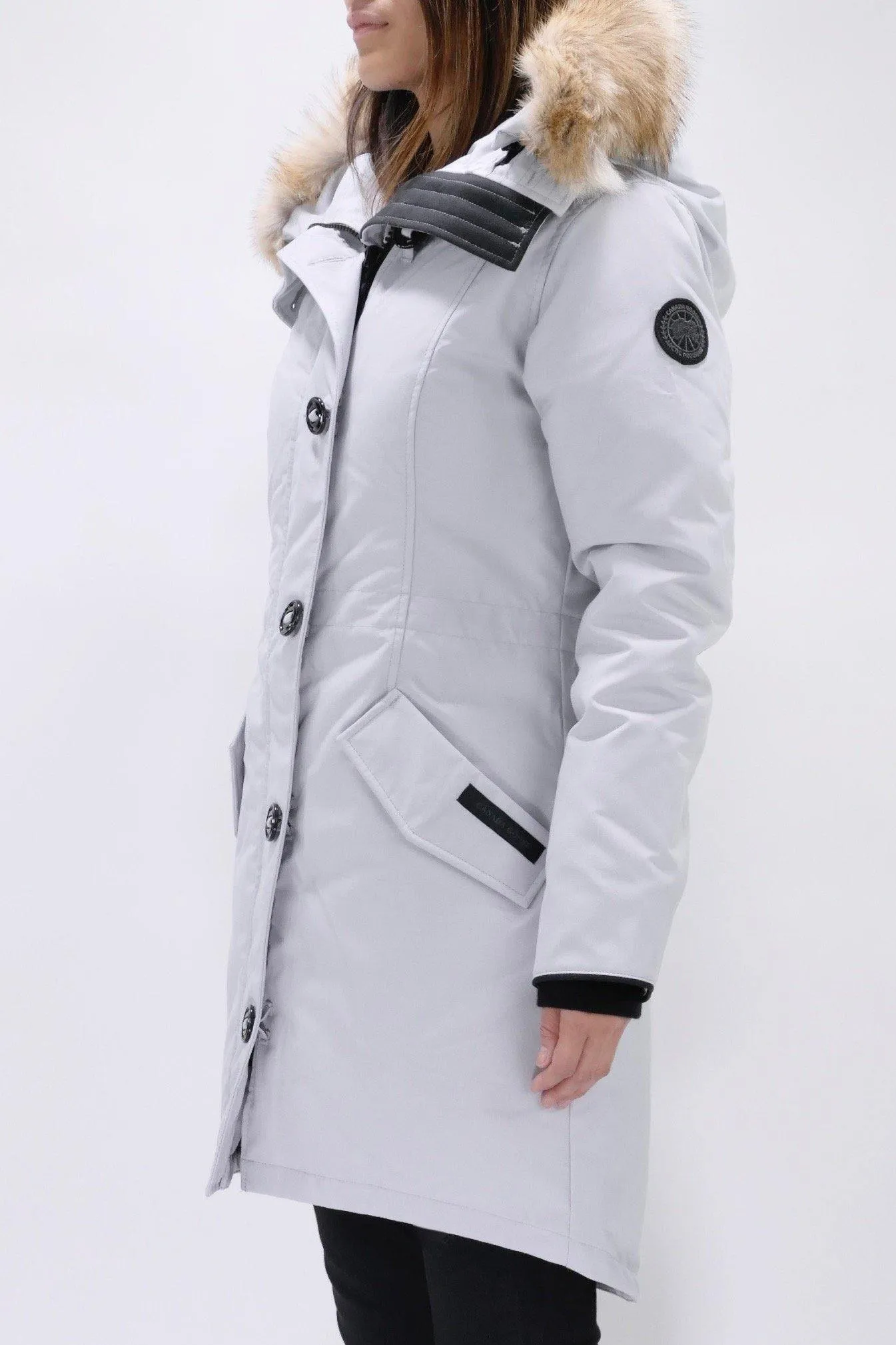 Canada Goose Womens Down *Parka Rossclair Black Label - Silverbirch