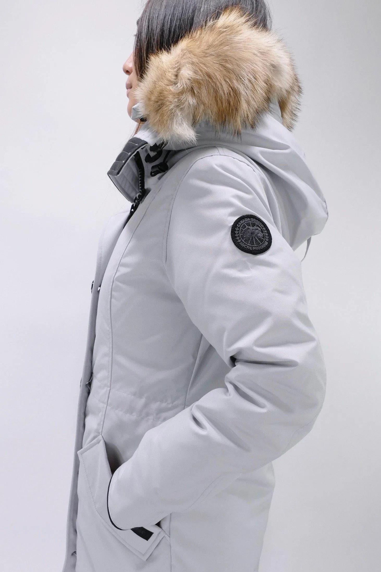 Canada Goose Womens Down *Parka Rossclair Black Label - Silverbirch