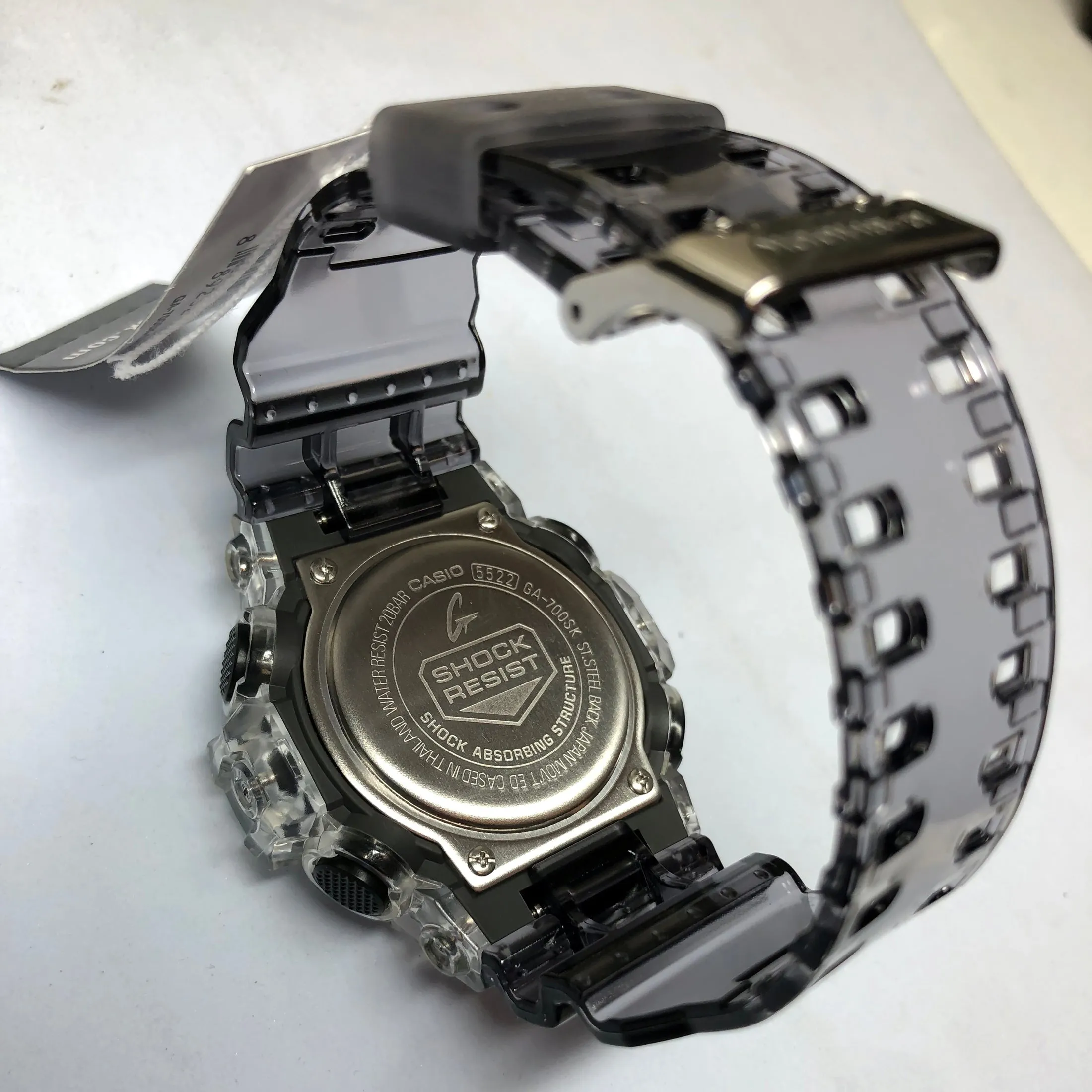 CASIO G-SHOCK GA-700SK-1A Clear Silver Metallic Skeleton Watch GA700SK