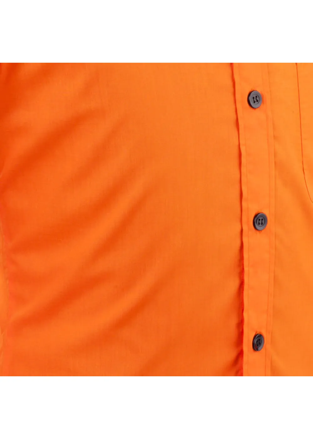 Chenaski Men's Basic 70's Shirt Orange