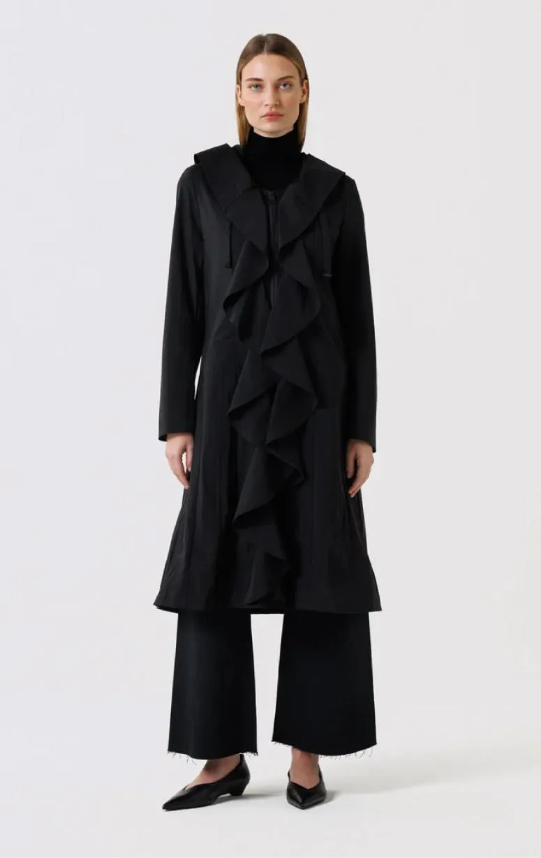 Creenstone - Crinkle Stretch Ruffle Coat