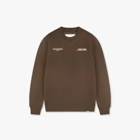 CROYEZ COLLECTION SWEATER - BROWN/VINTAGE WHITE