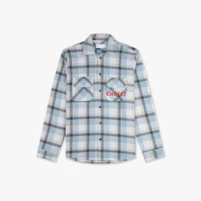 CROYEZ INTERBELLUM FLANNEL - DUST BLUE/VINTAGE WHITE