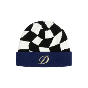 Dime MTL D Checkered Cuff Beanie - Black