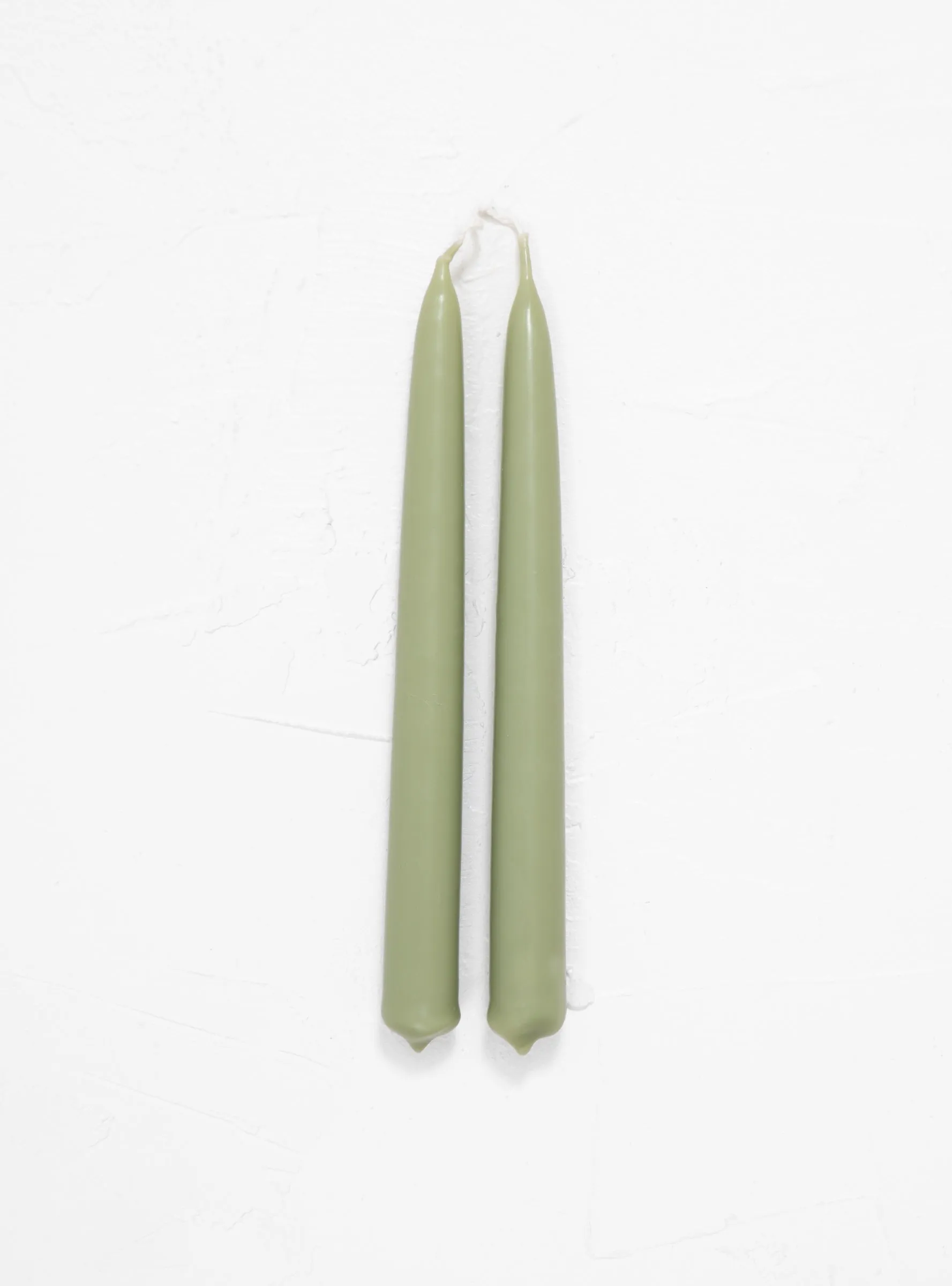 Dining Candle Pair Sage Green