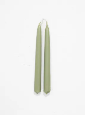 Dining Candle Pair Sage Green