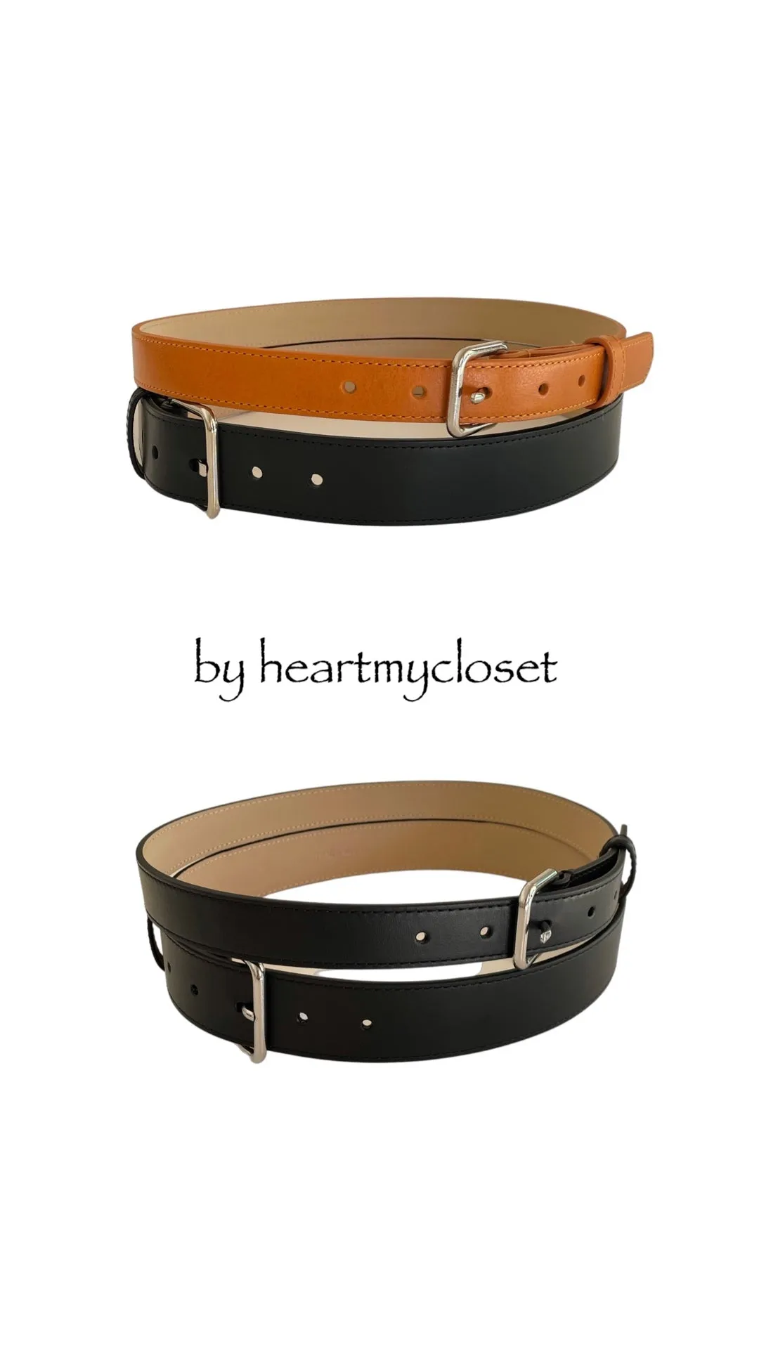 Double Long Leather Belt