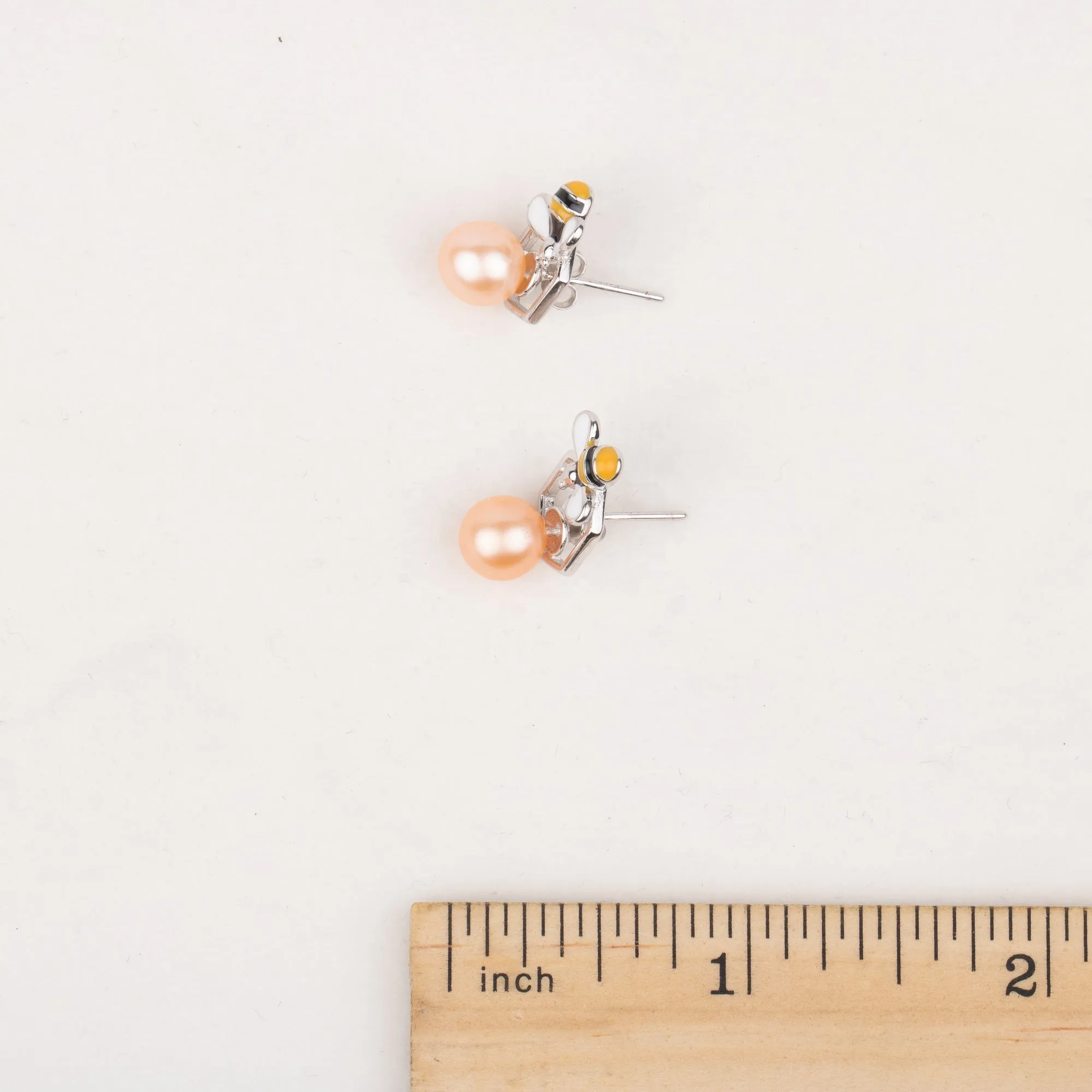 e030630 S925 pearl earring 925 sterling silver DIY 7-8mm Natural Freshwater pearl stud earring for women