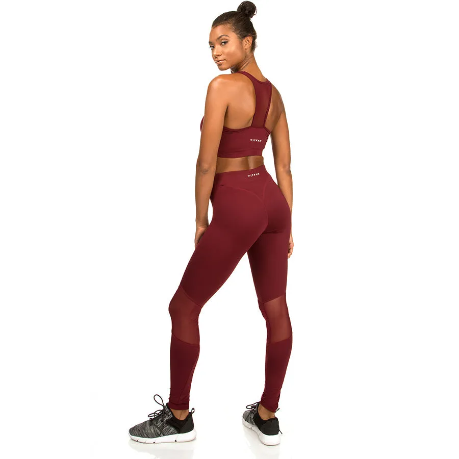 FitFam First Edition Tech-Dry Women's Burnt Russet Leggings