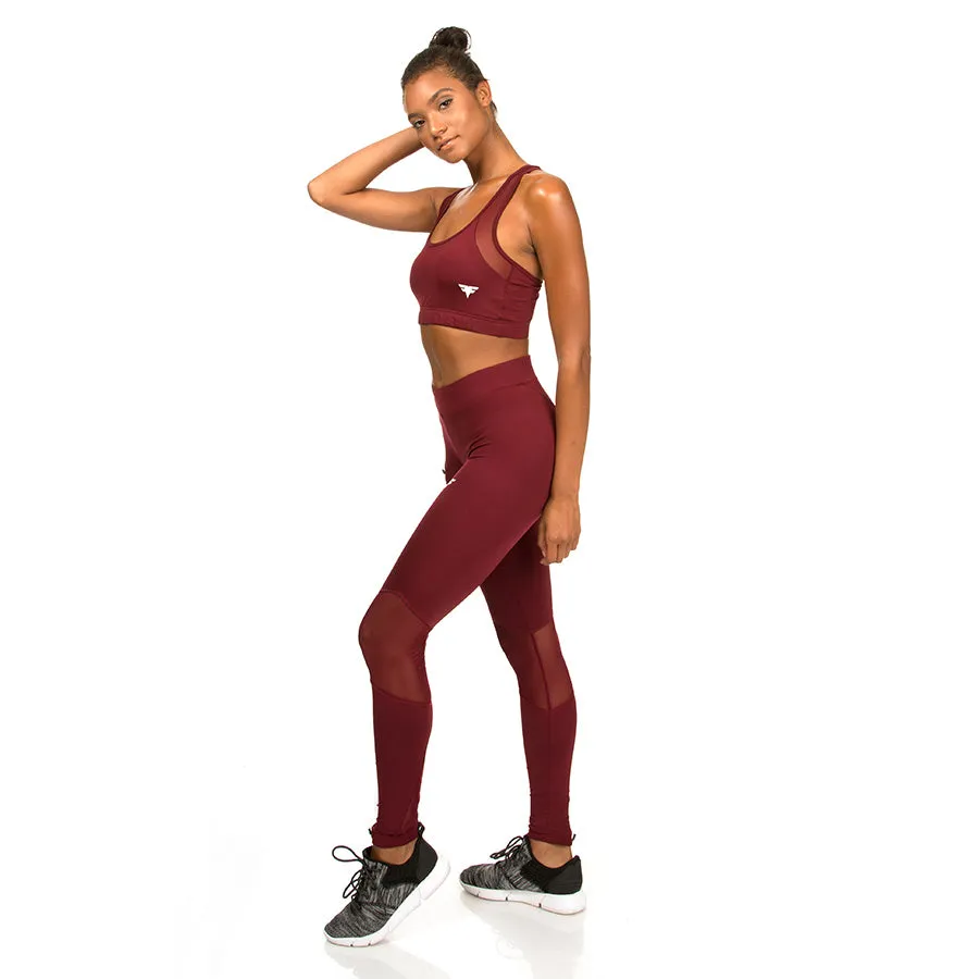 FitFam First Edition Tech-Dry Women's Burnt Russet Leggings