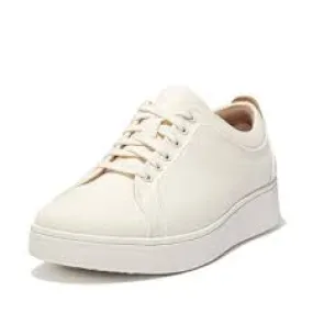 Fitflop Rally Canvas Trainers Cream Mix