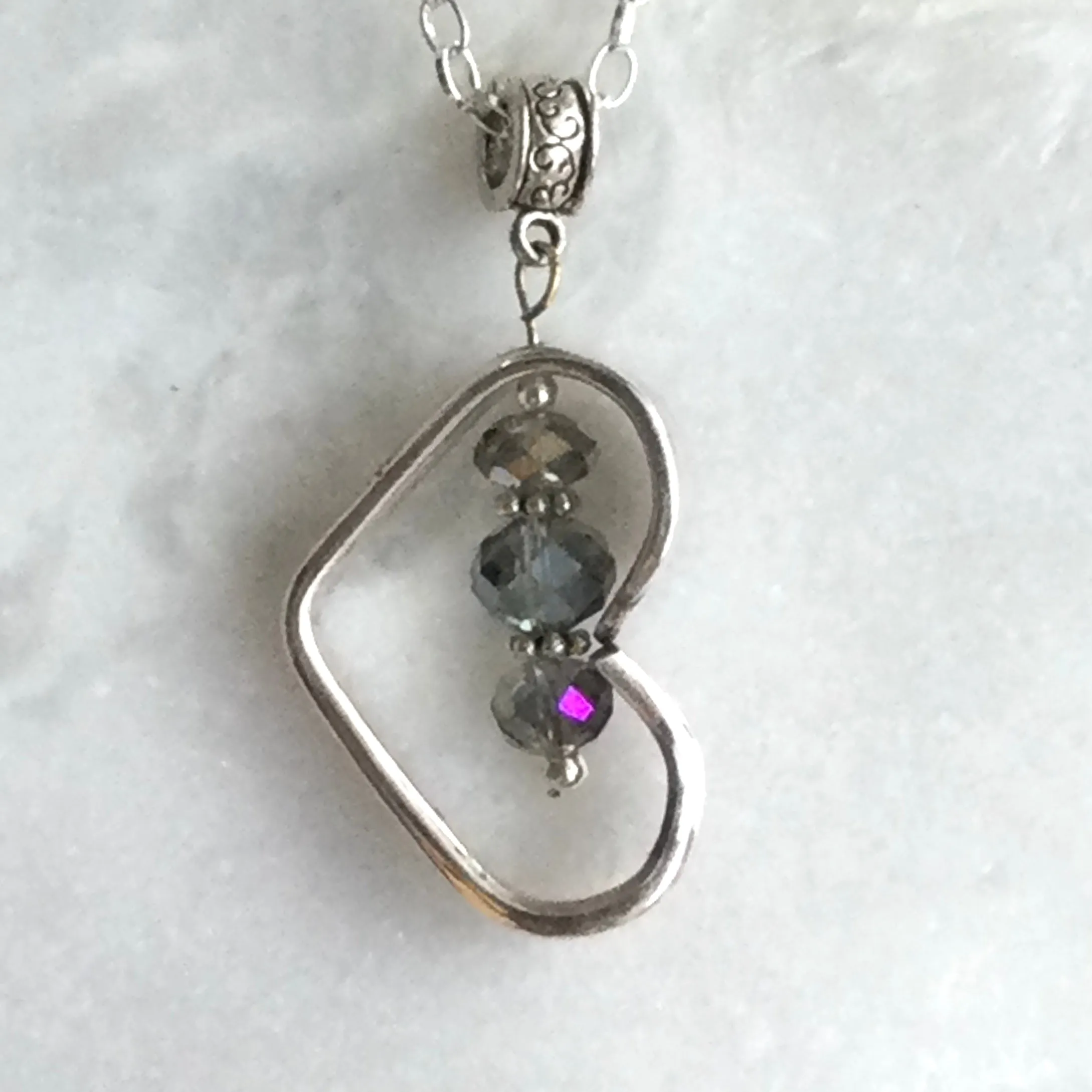 Floating Heart Necklace