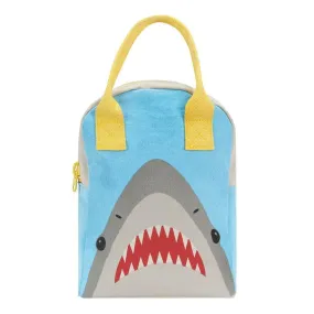 Fluf Organic Cotton Zip Lunch Bag Shark