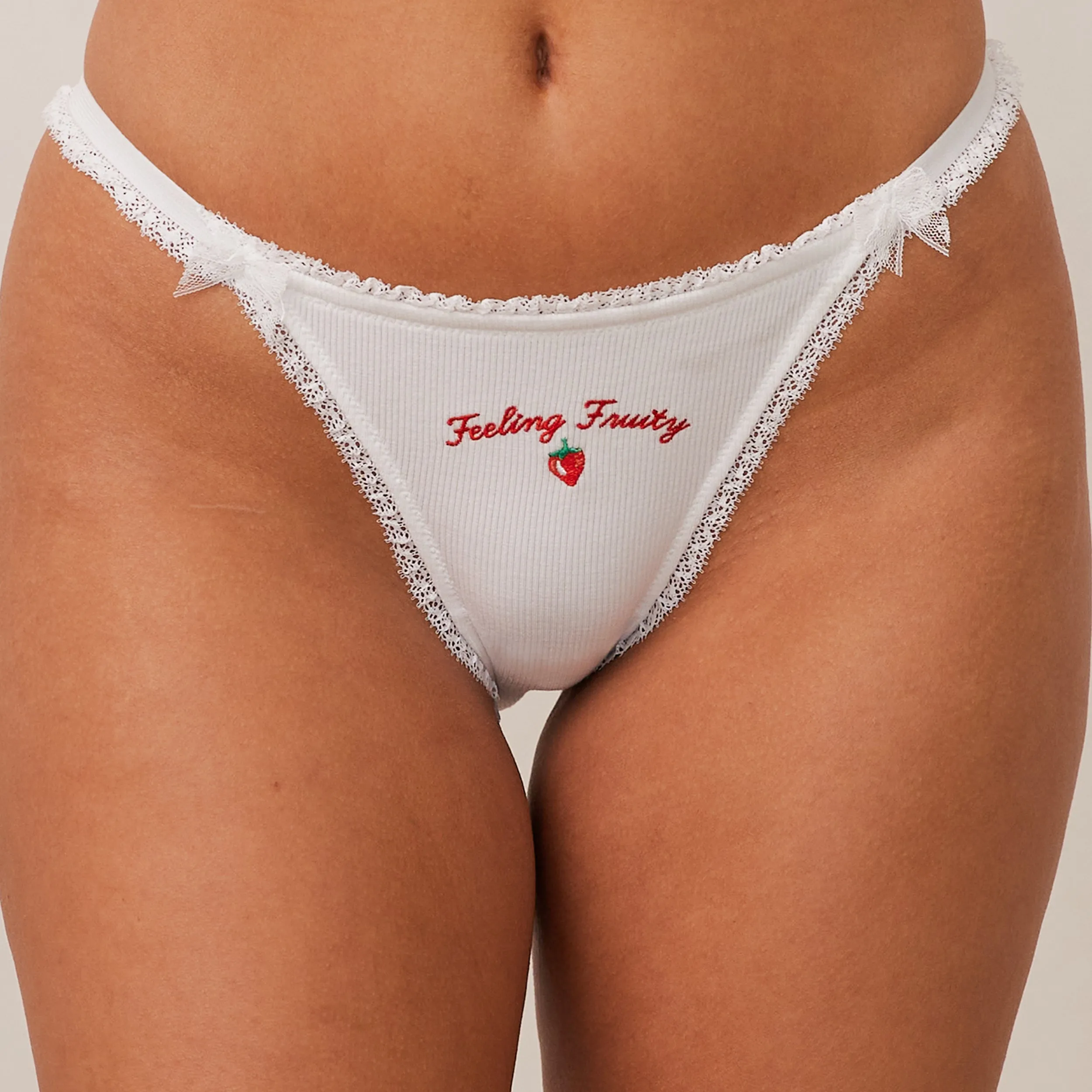 Fruity 'Feeling Fruity' Briefs - White