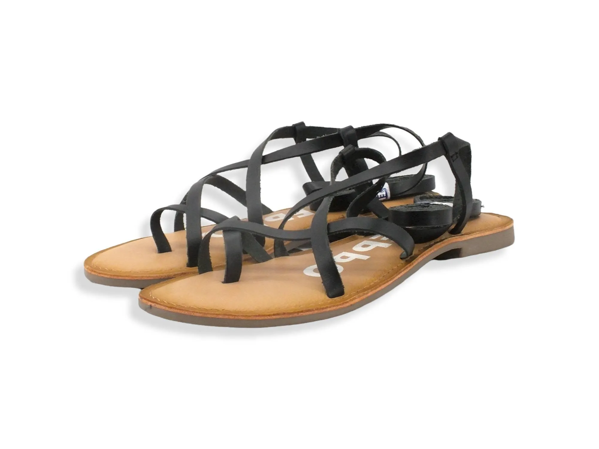 GIOSEPPO Claverack Sandalo Gladiator Infradito Black 58494