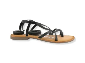 GIOSEPPO Claverack Sandalo Gladiator Infradito Black 58494