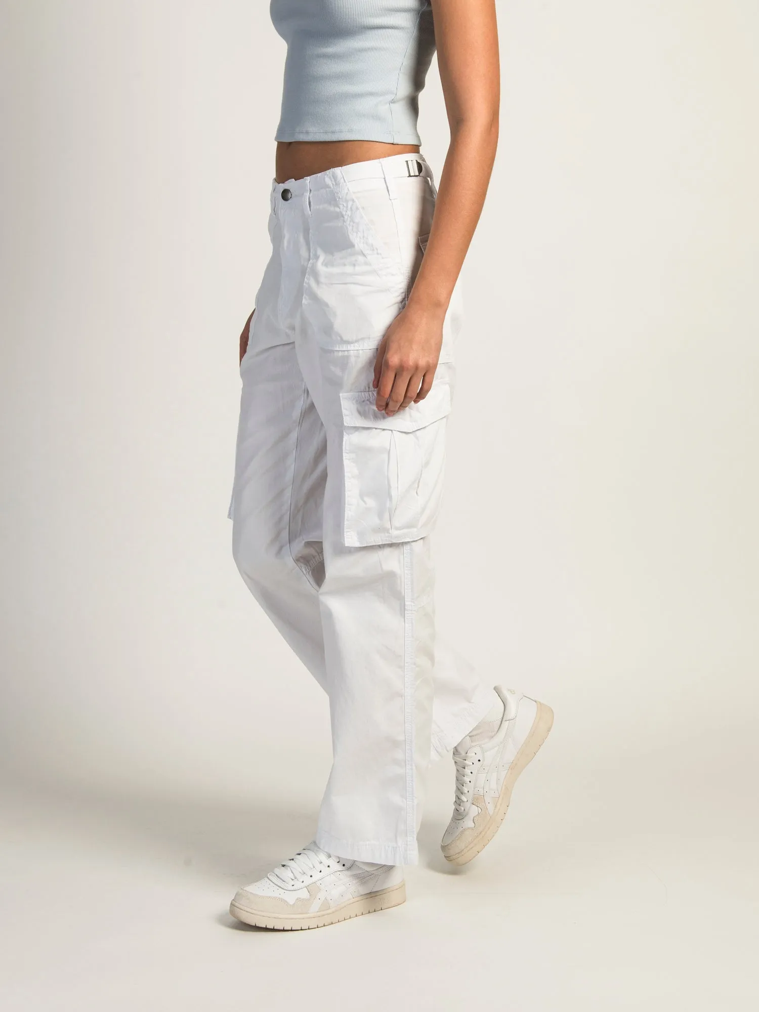 HARLOW PAIGE CARGO PANT - WHITE